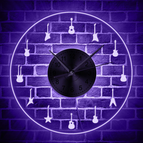Musical Instruments LED Wall Clock