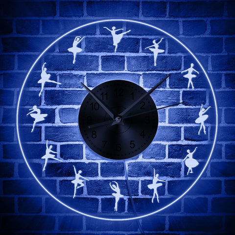 Ballerina LED Wall Clock