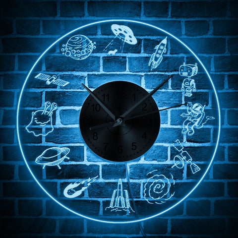 Space LED Wall Clock