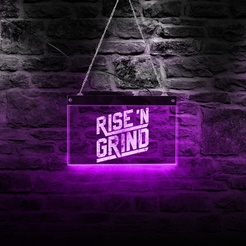 Rise and Grind LED Lighting Decoration