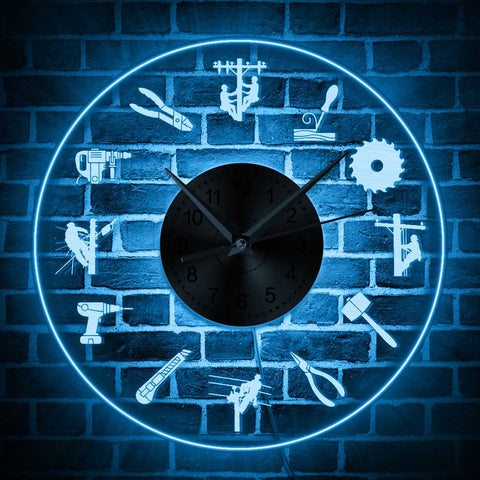 Linemen LED Wall Clock