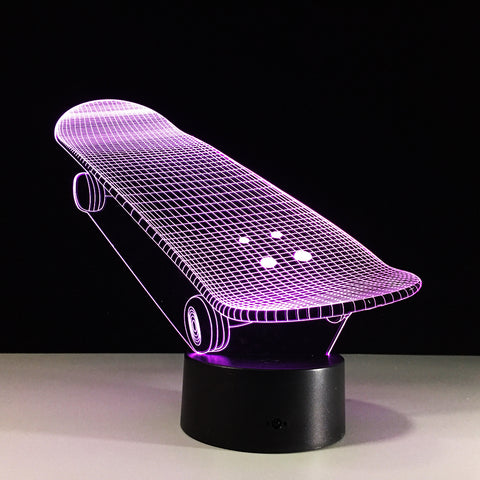 Skateboard LED Lighting Decoration